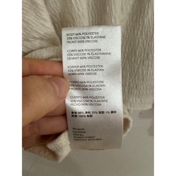 Urban Outfitters Cream Textured Boho Blouse • Size L - Picture 8 of 9